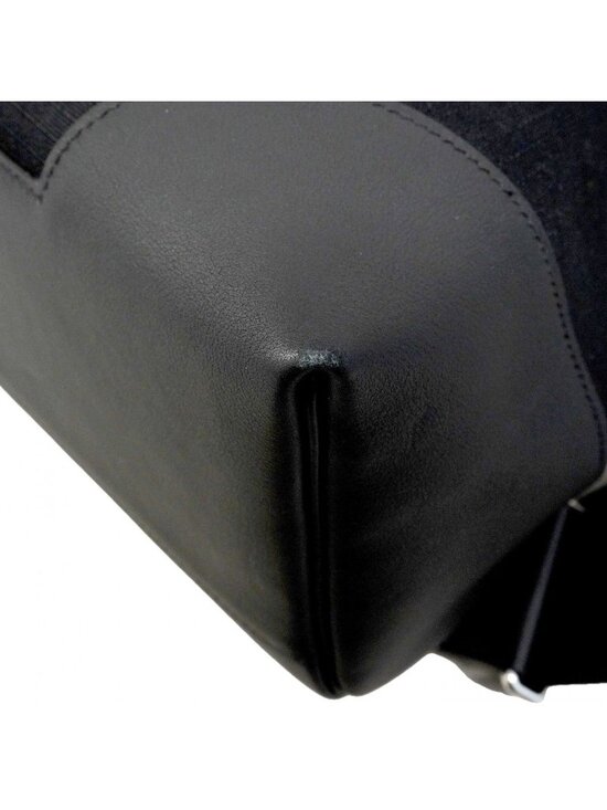 Hermes Backpack Sac a Dos All Swift Toile Bivack Black Silver